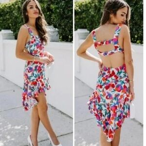 VICI Dolls Floral High Low Dress - NWOT